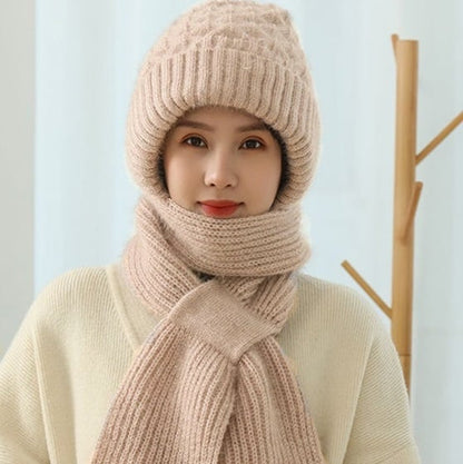 Knitted Hooded Scarf