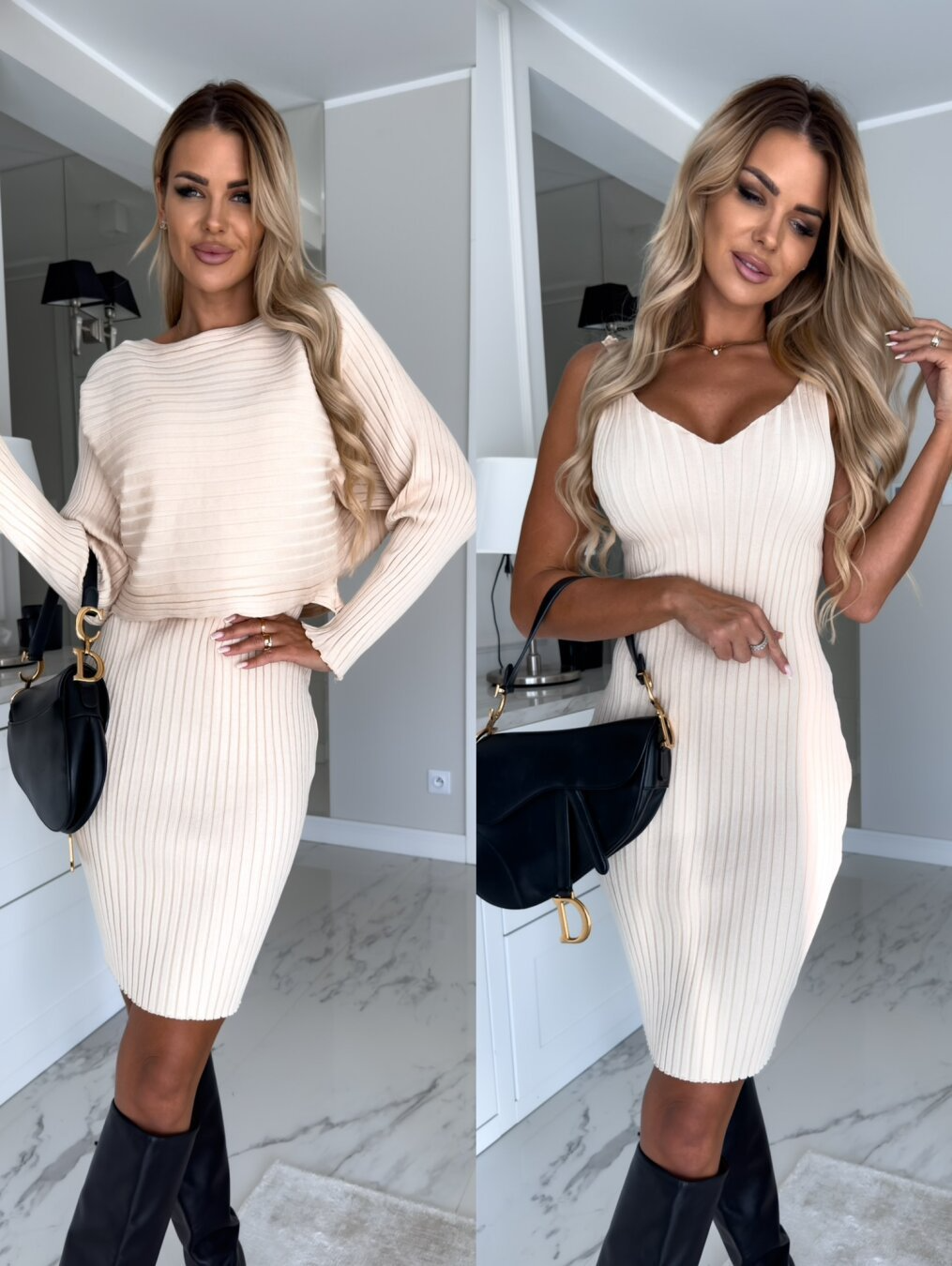 2 Piece Sweater Skirt Set