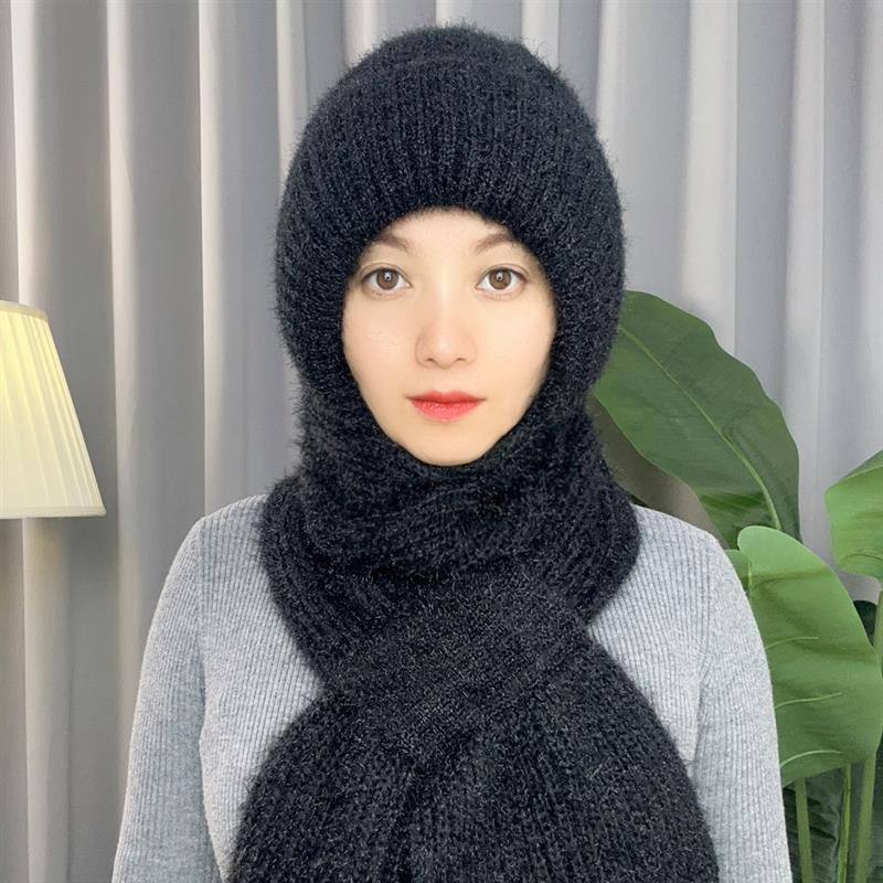 Knitted Hooded Scarf